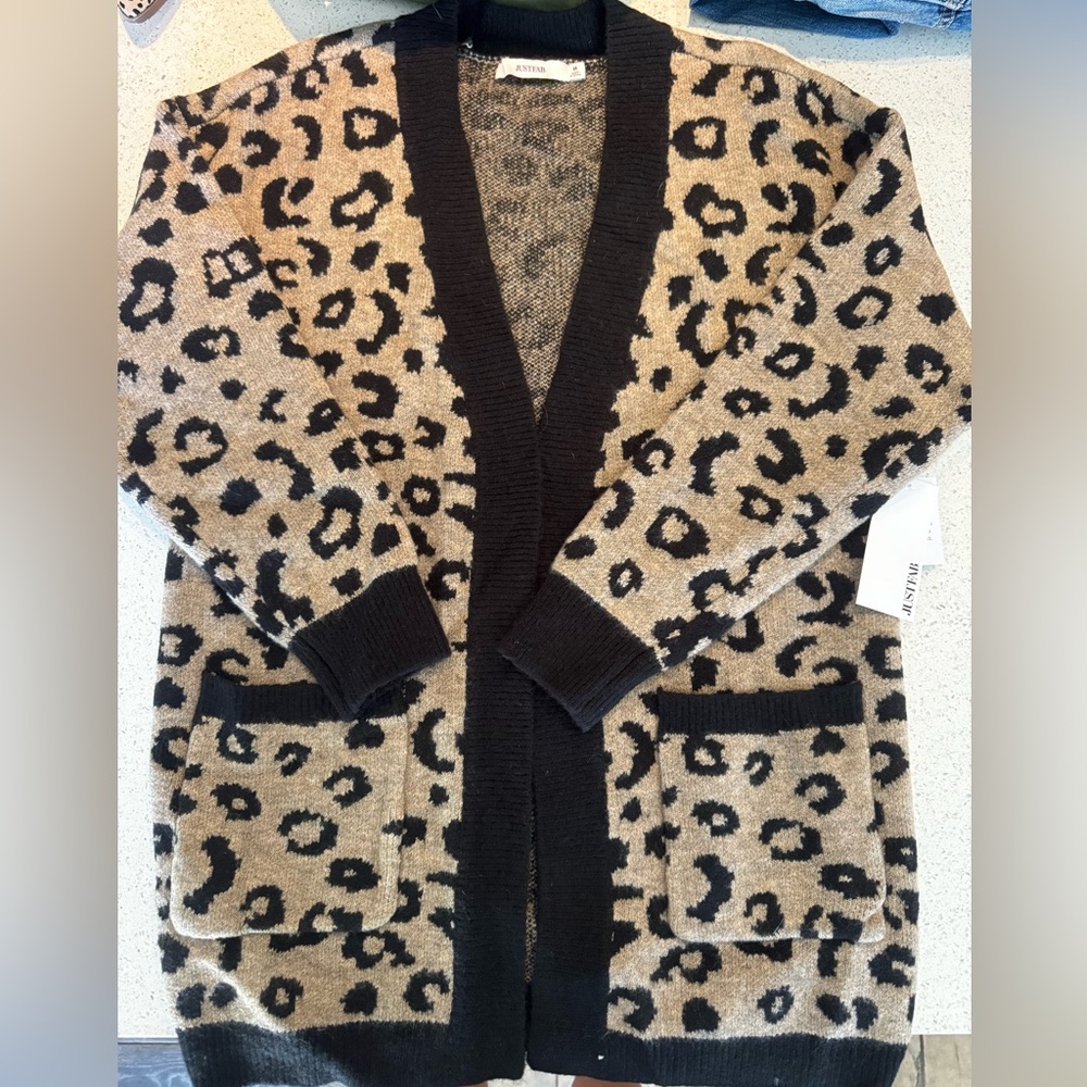NEW with tags! Leopard cardigan